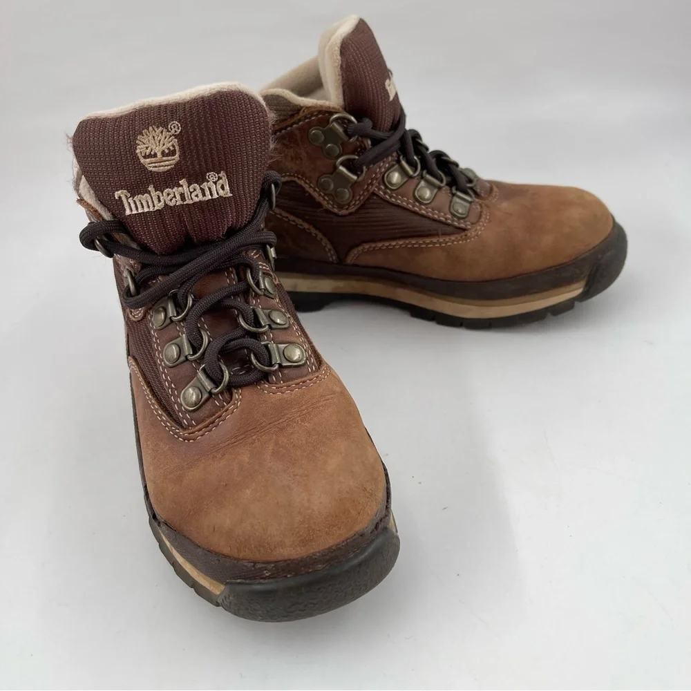 Timberland Boy’s Classic Brown Suede -SZ 12.5 C- Waterproof Hiking Boots